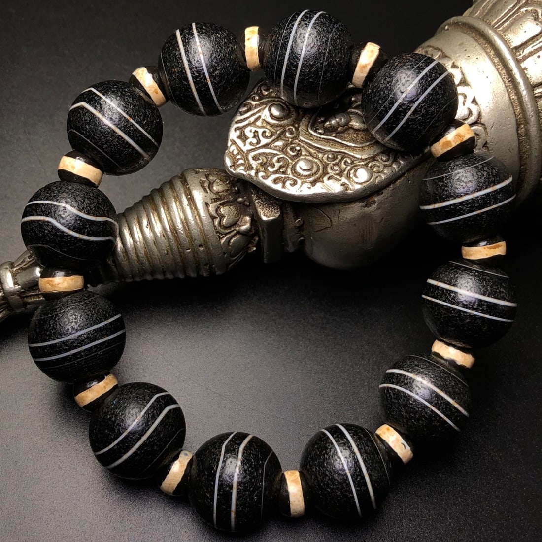 Old Tibetan Agate Bracelet - 3