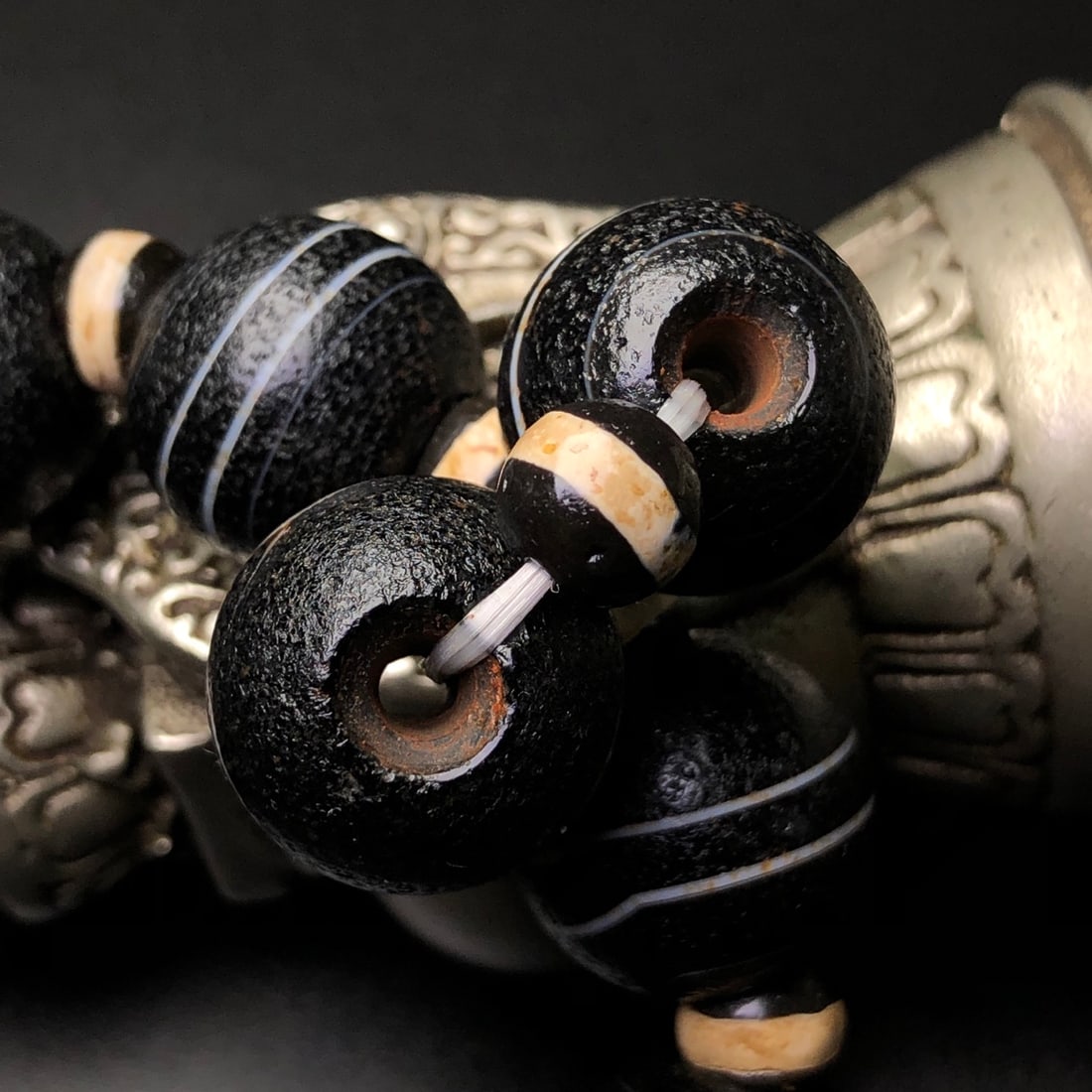 Old Tibetan Agate Bracelet - 9