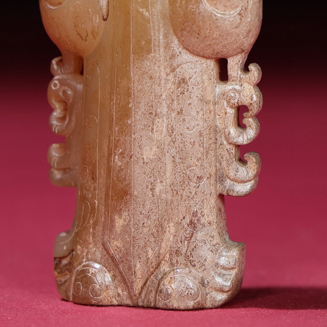 Old Hetian Jade Figure Pendant - 2