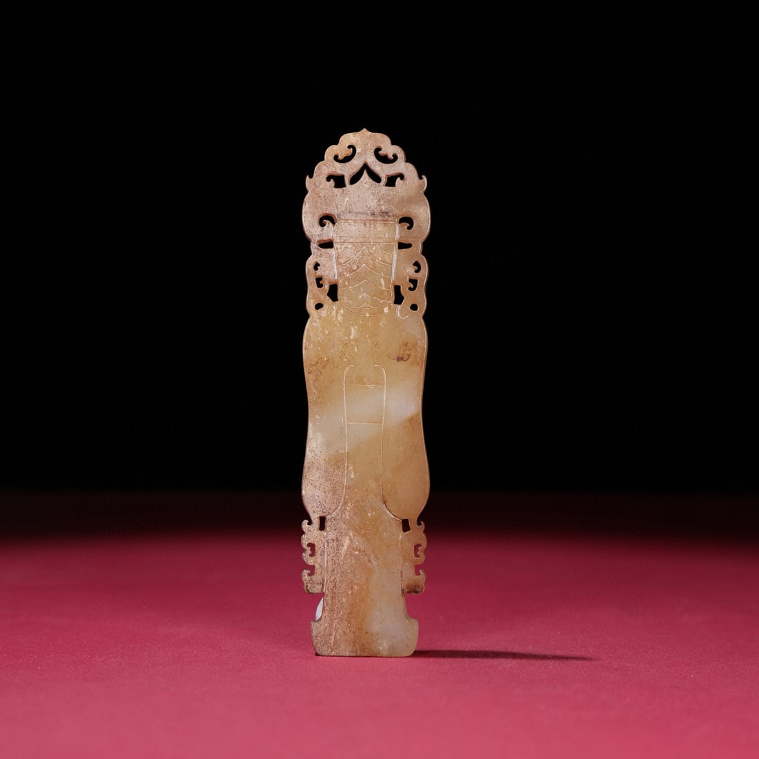 Old Hetian Jade Figure Pendant - 7
