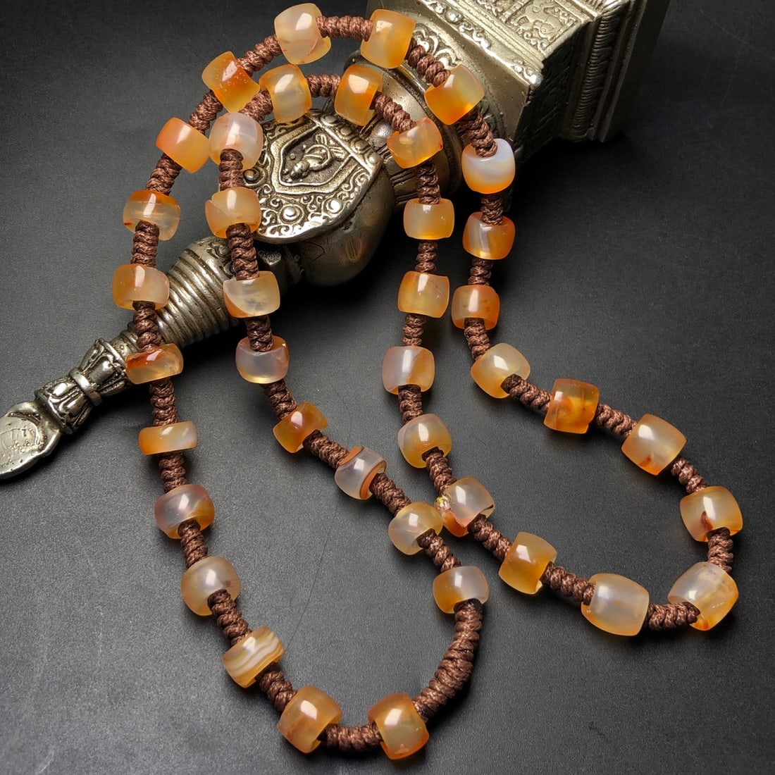 Hand knitting Agate Necklace - 3