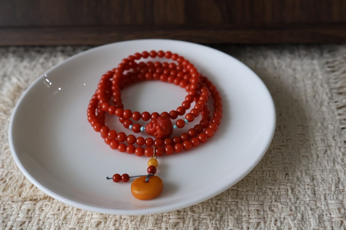 Nanhong Agate Beads Hand Chain - 4