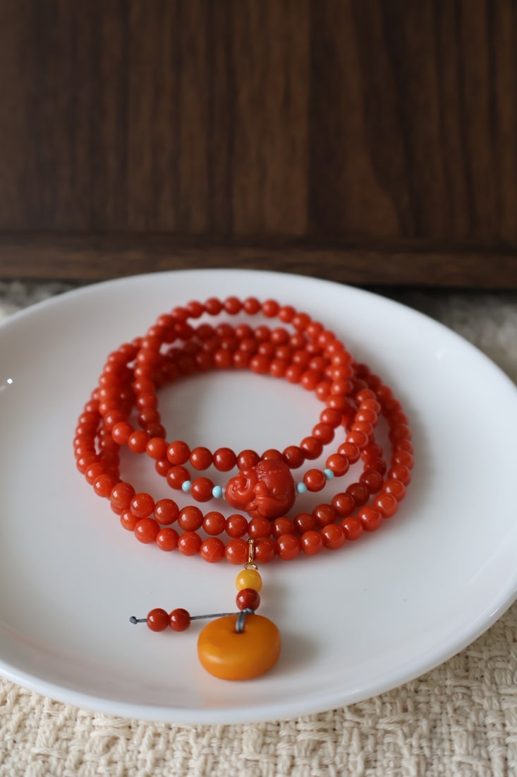 Nanhong Agate Beads Hand Chain - 5