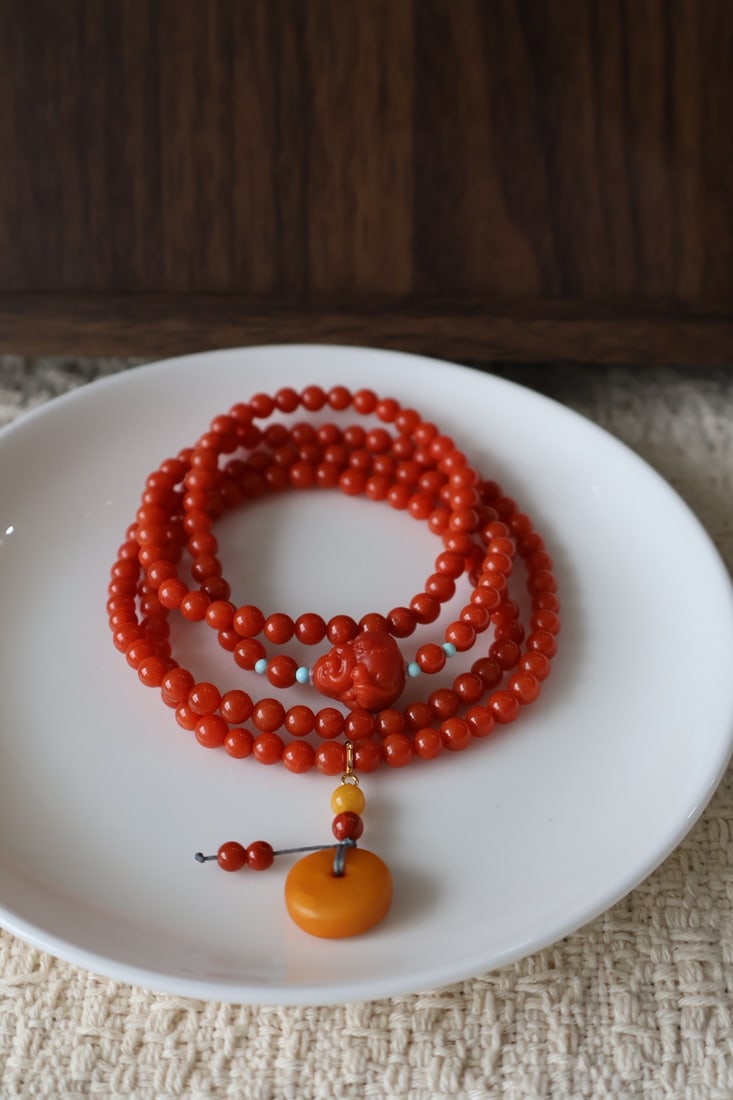 Nanhong Agate Beads Hand Chain - 6