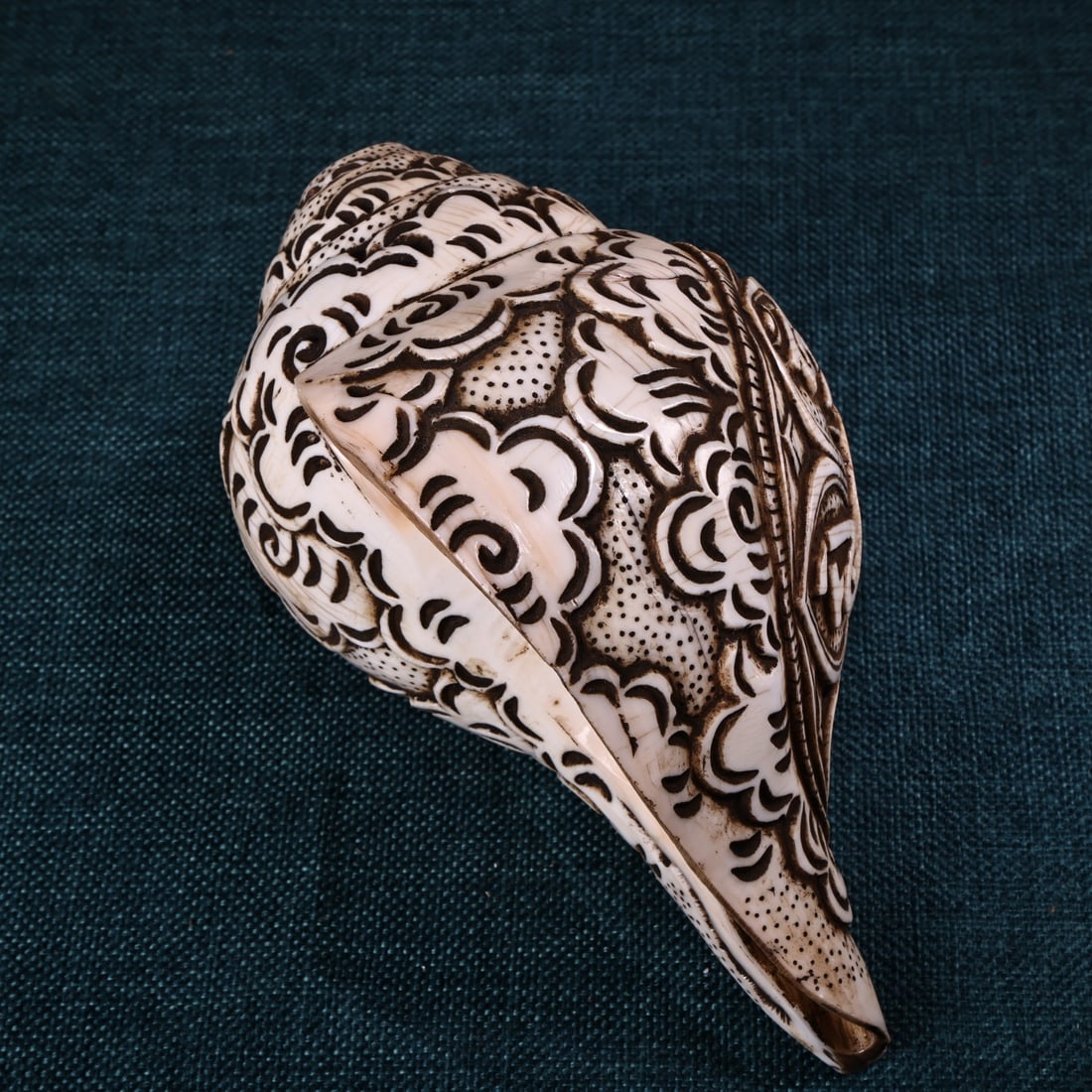 Old Tibetan Prayer Tool Conch - 2