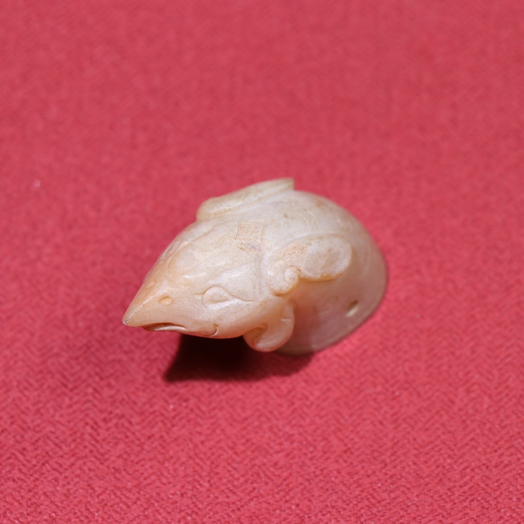 Old Hetian Jade Phoenix Head Statue - 2