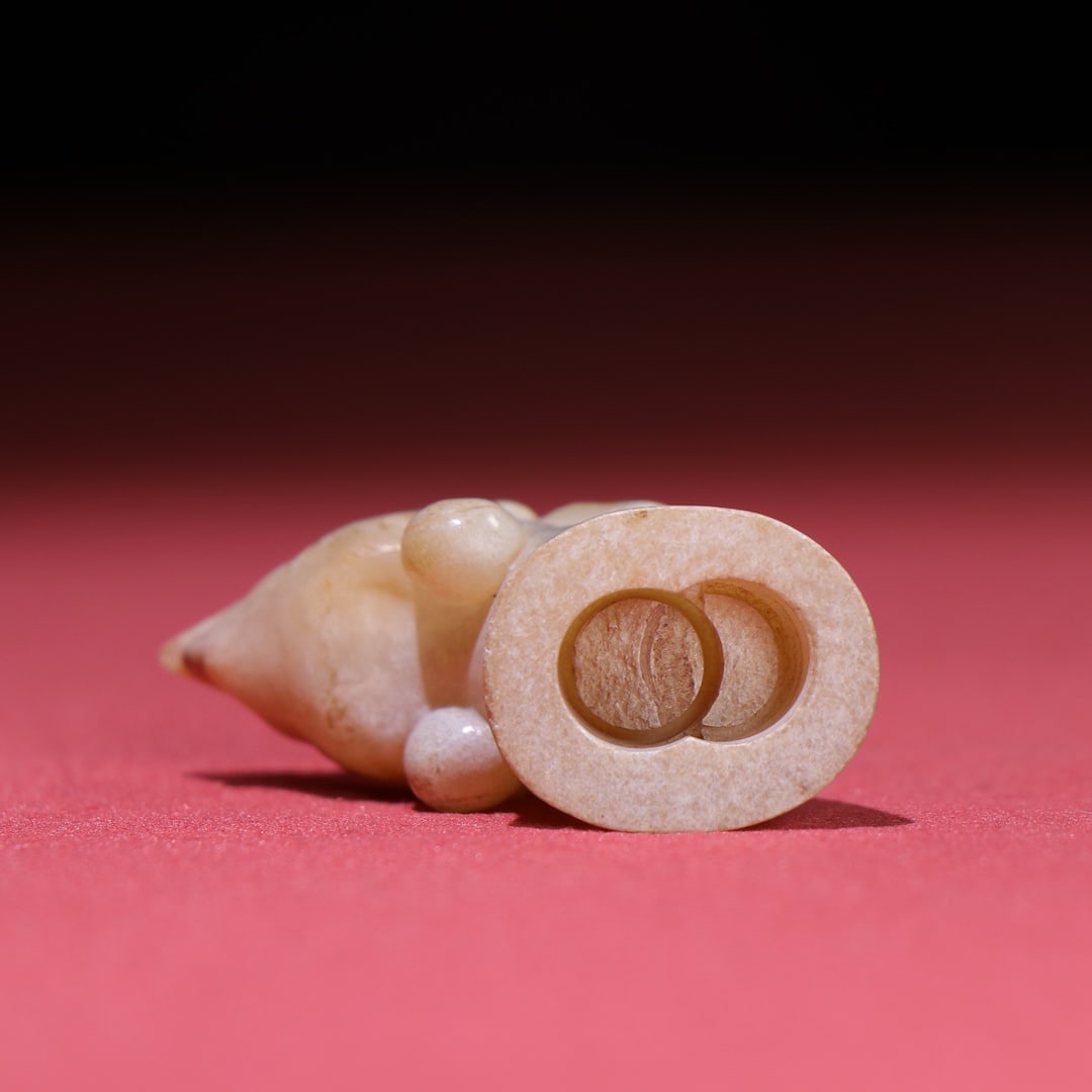 Old Hetian Jade Phoenix Head Statue - 7