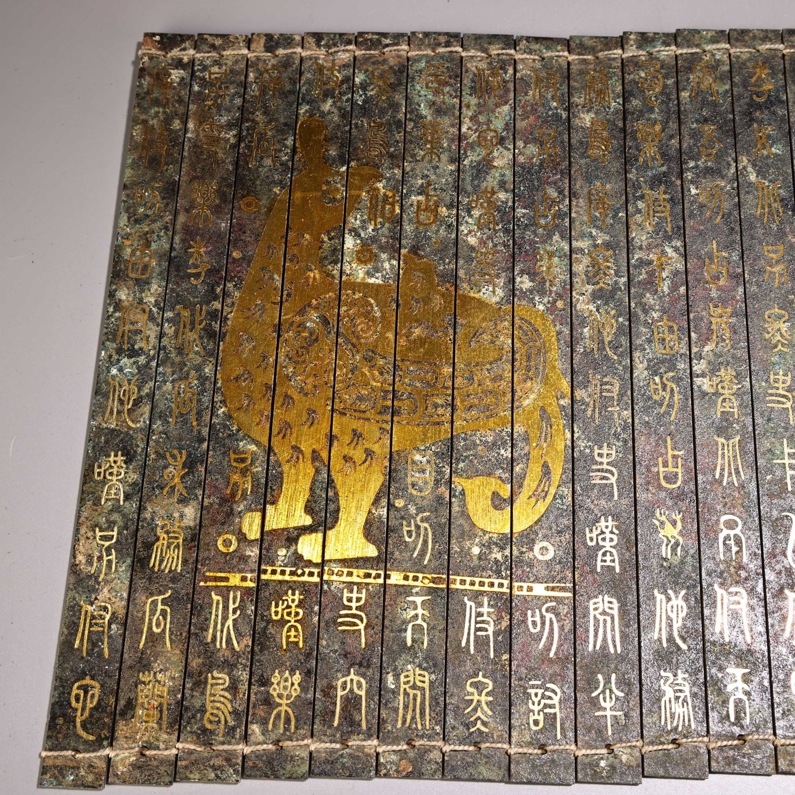 Old Gilt Gold Bronze Book - 2