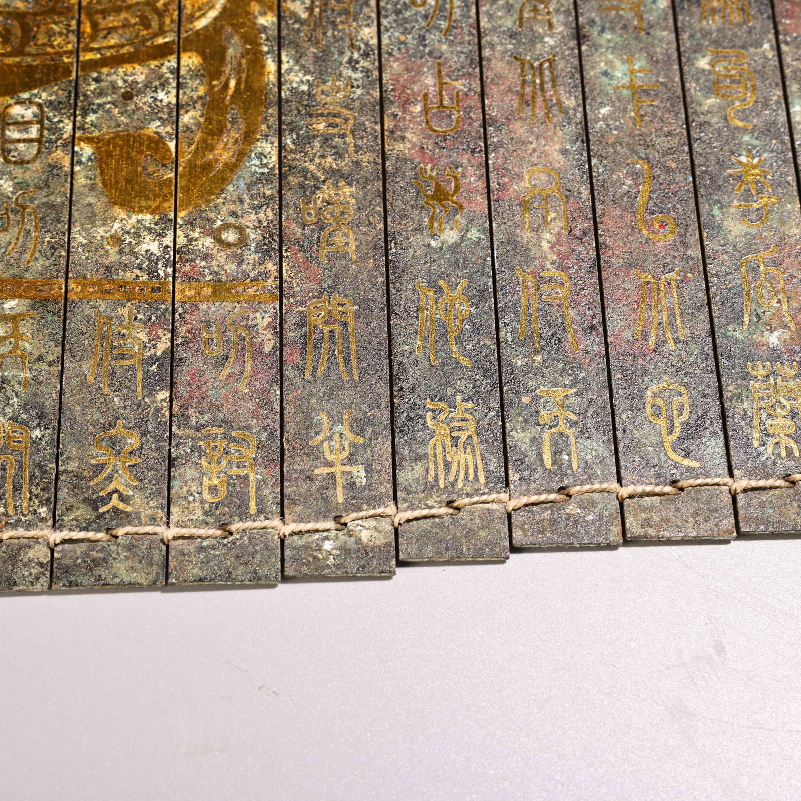 Old Gilt Gold Bronze Book - 8