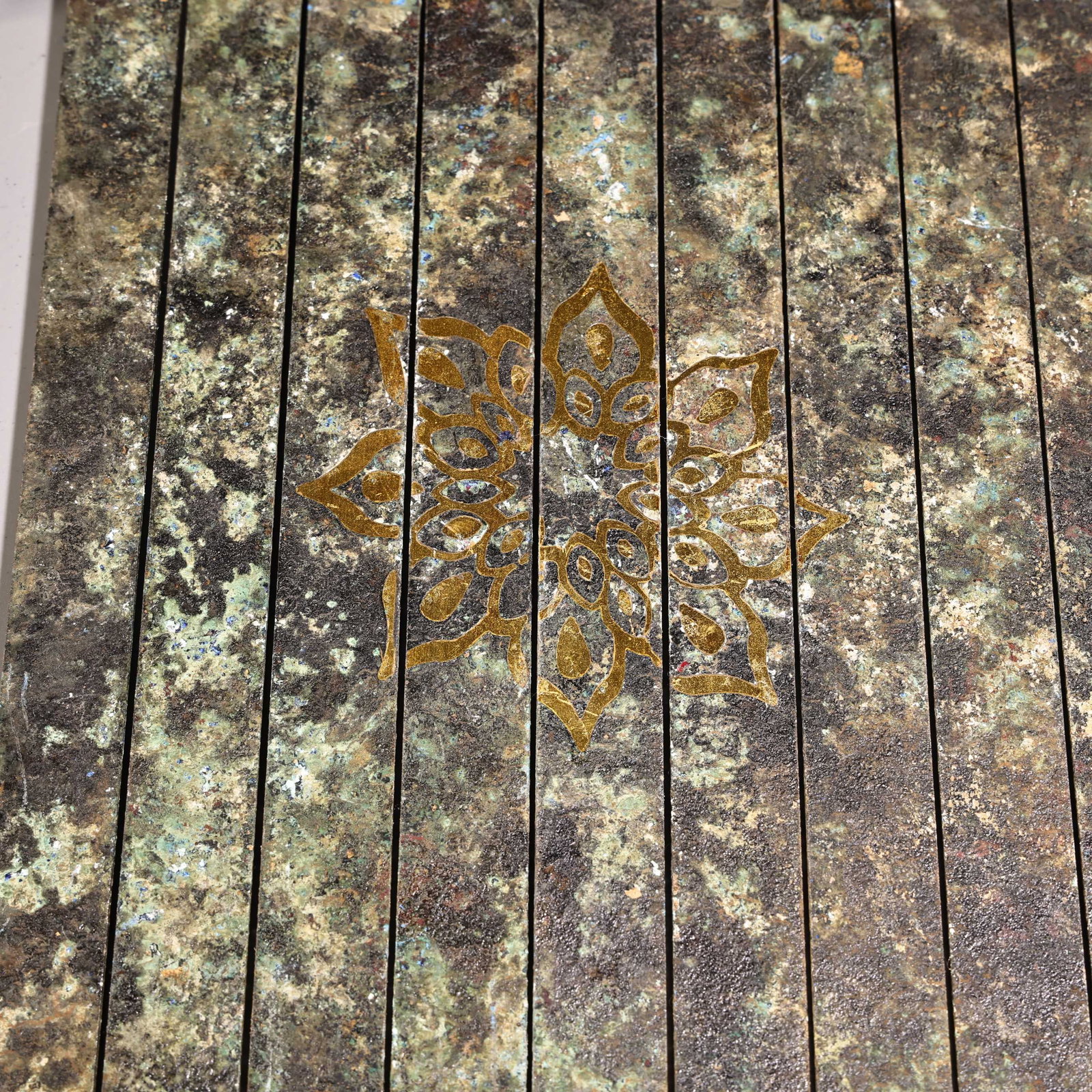 Old Gilt Gold Bronze Book - 9