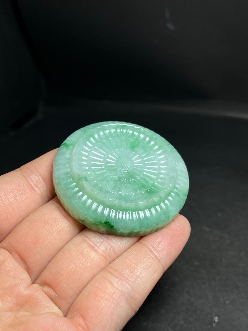 Green Jadeite Small Plate - 9