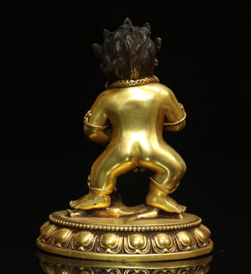 Old Bronze Buddha Statue - 3