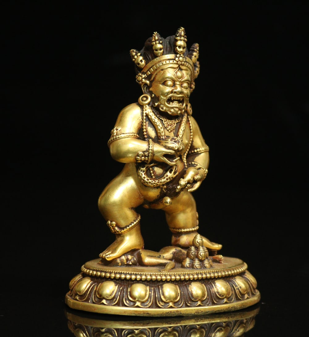 Old Bronze Buddha Statue - 4