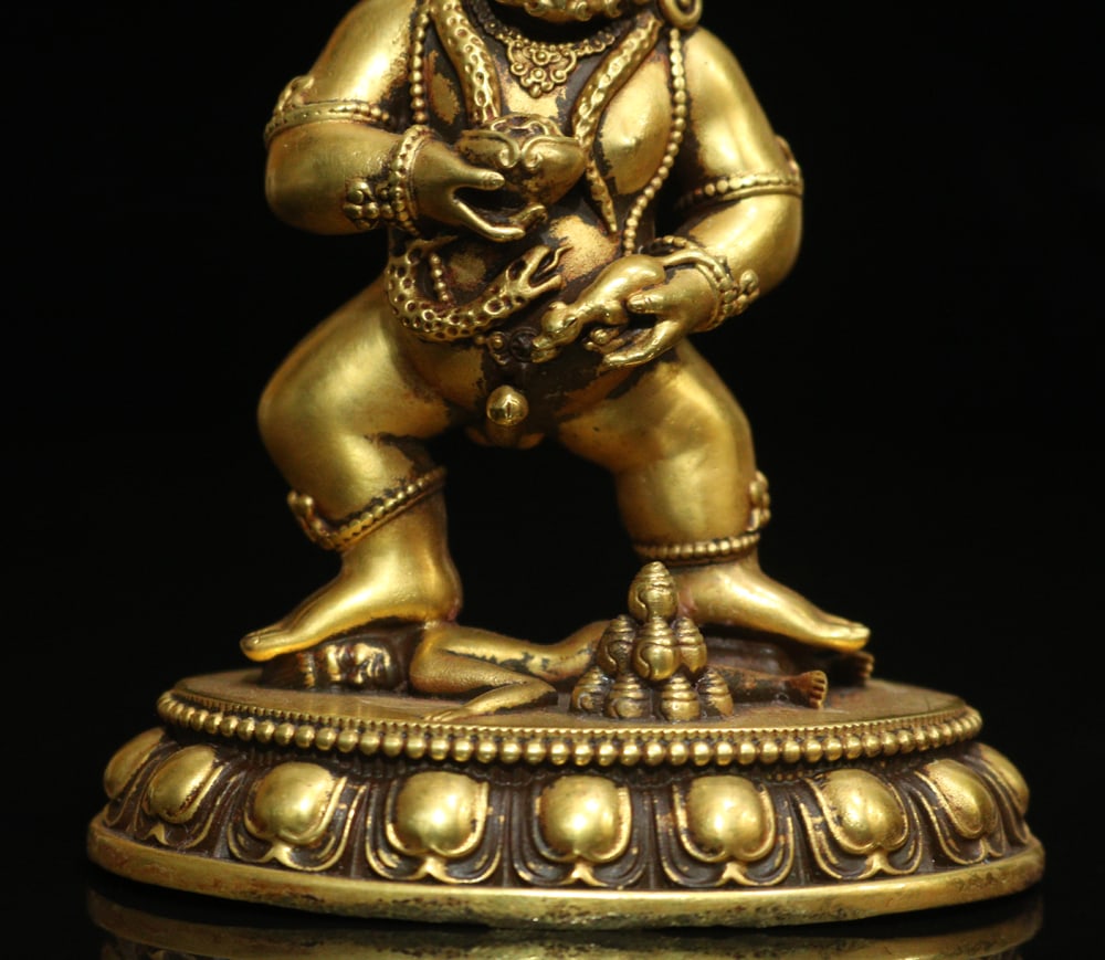 Old Bronze Buddha Statue - 6