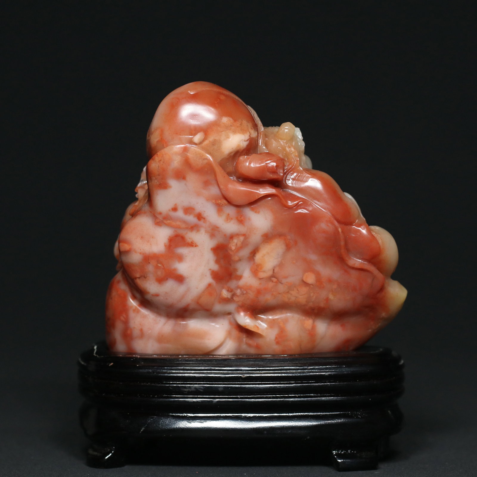 Shoushan Soapstone Hand-Carved Kid Statue - 2