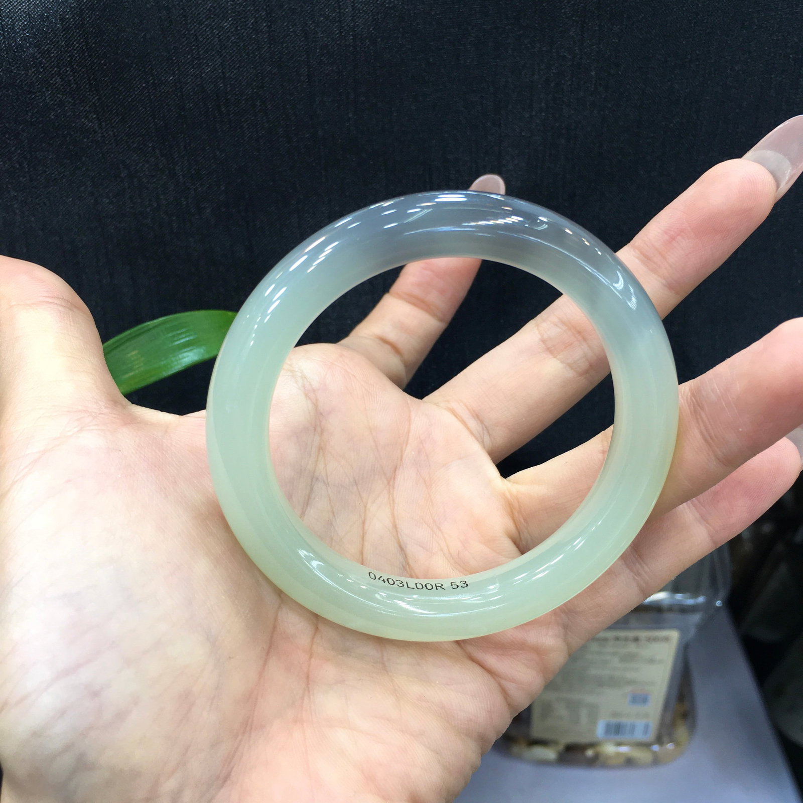 Inside Diameter 53mm Hetian Jade Bracelet - 3