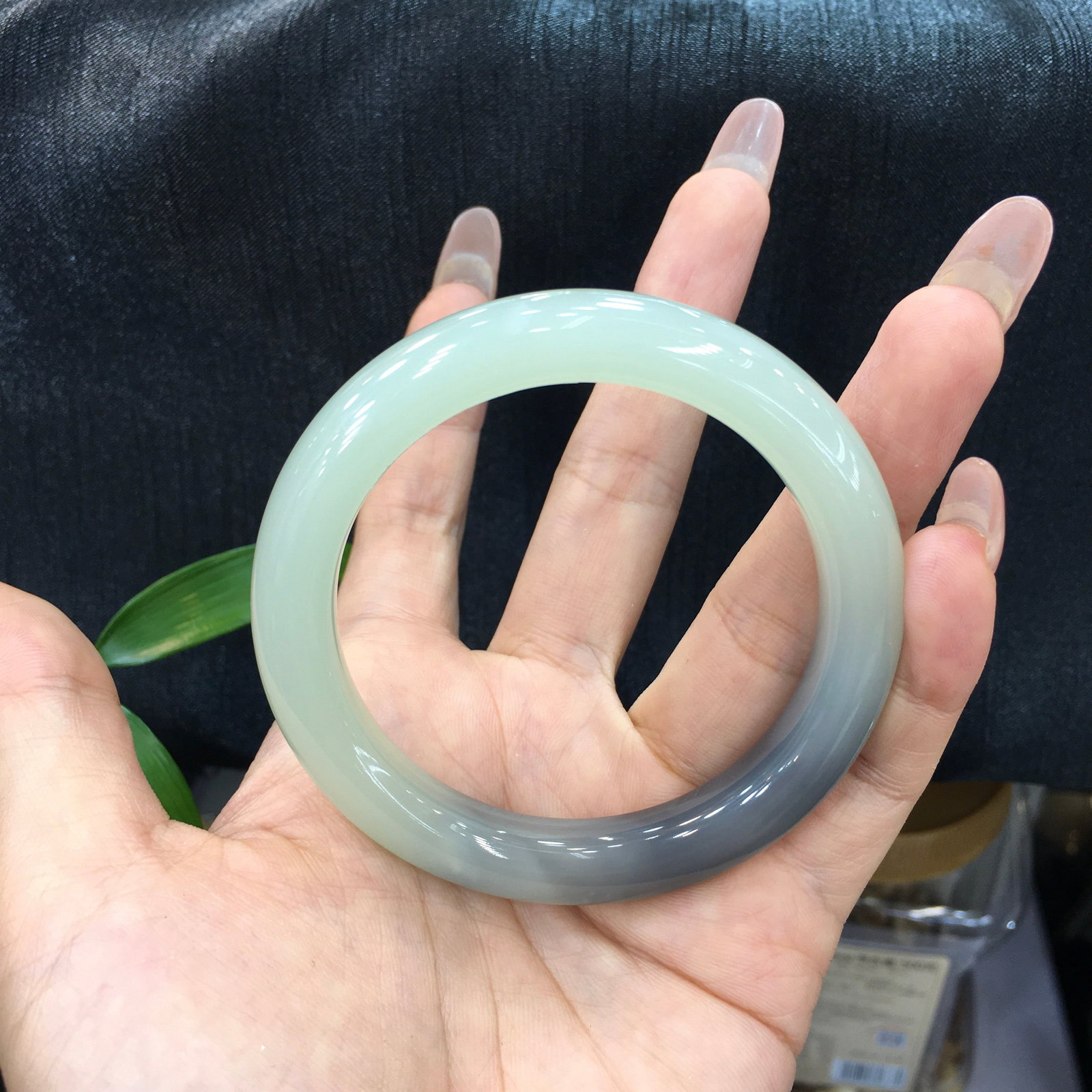 Inside Diameter 53mm Hetian Jade Bracelet - 5