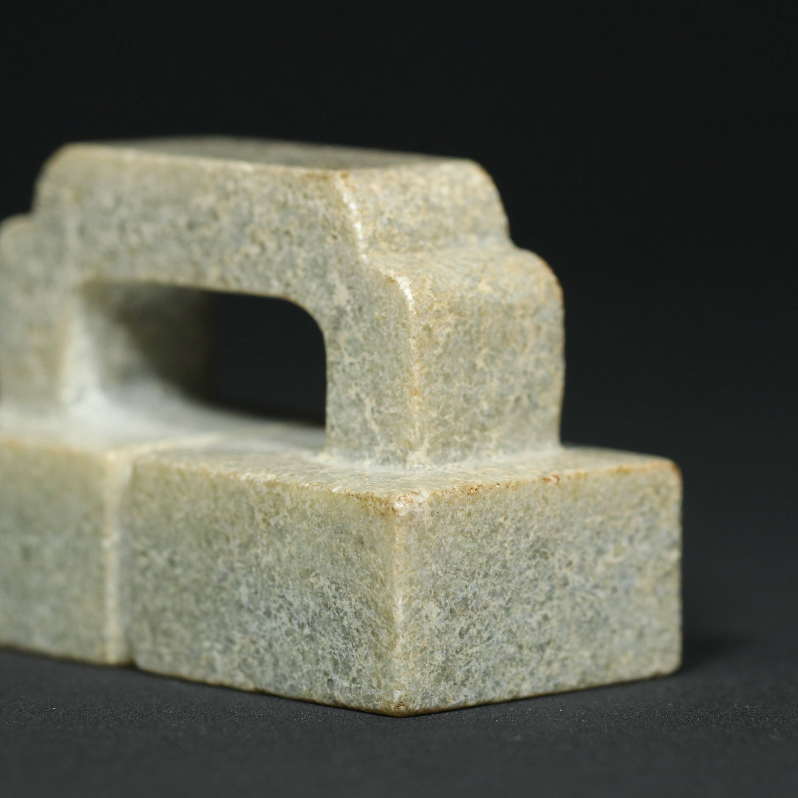 Old Hetian Jade Seal - 9