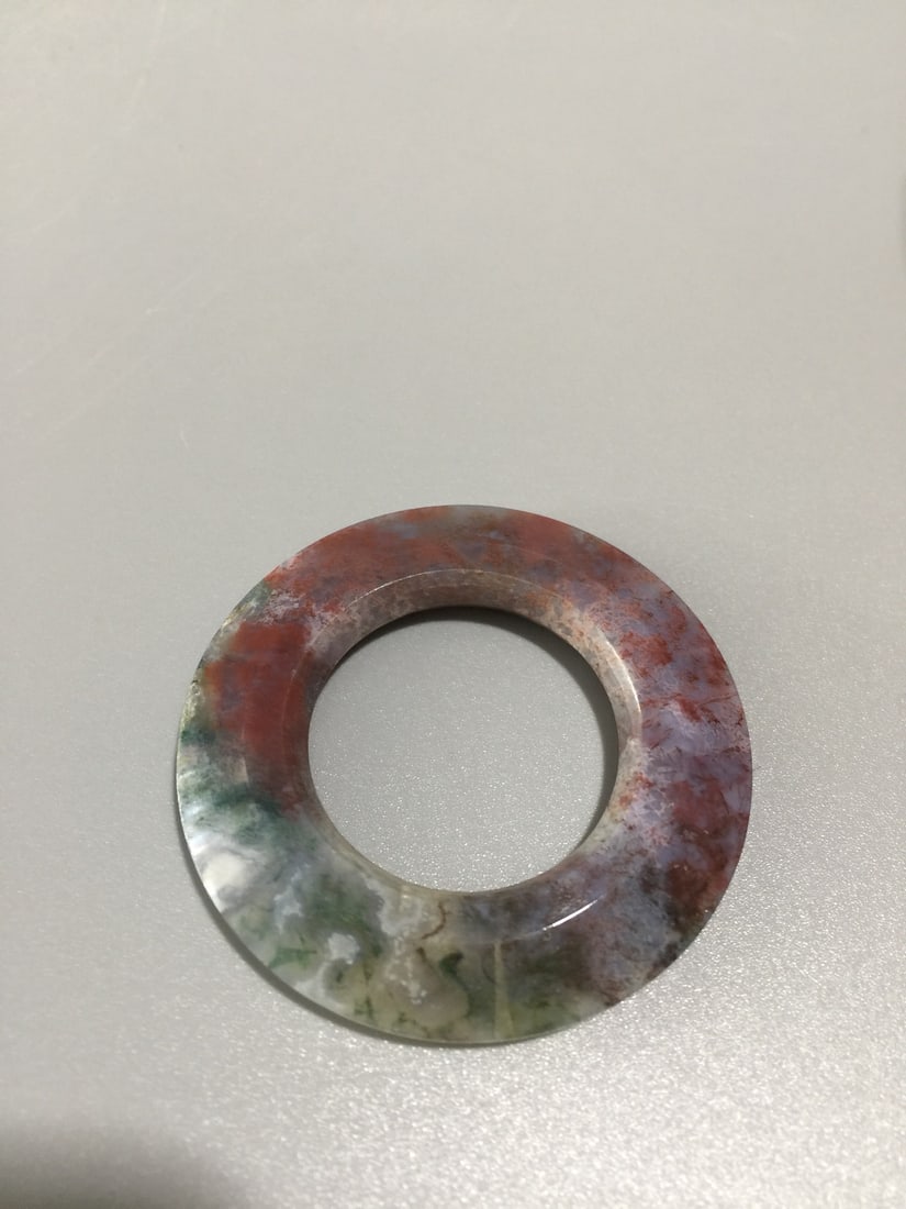 Shuicao Agate Lucky Ring Pendnat - 3