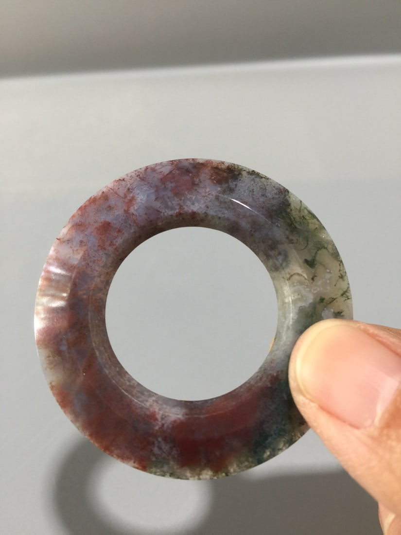 Shuicao Agate Lucky Ring Pendnat - 4