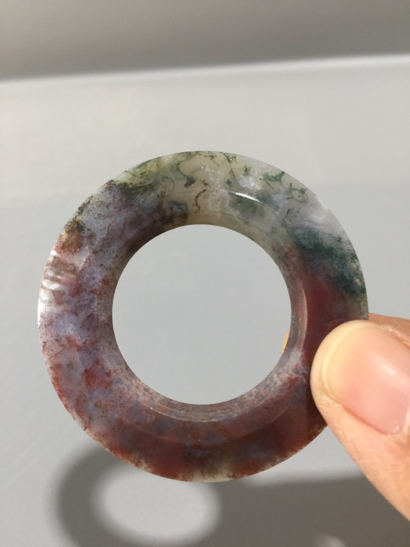 Shuicao Agate Lucky Ring Pendnat - 5