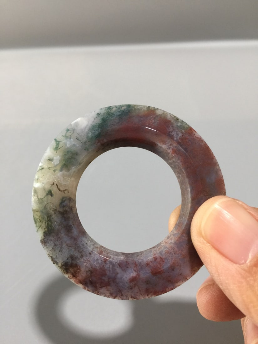 Shuicao Agate Lucky Ring Pendnat - 6