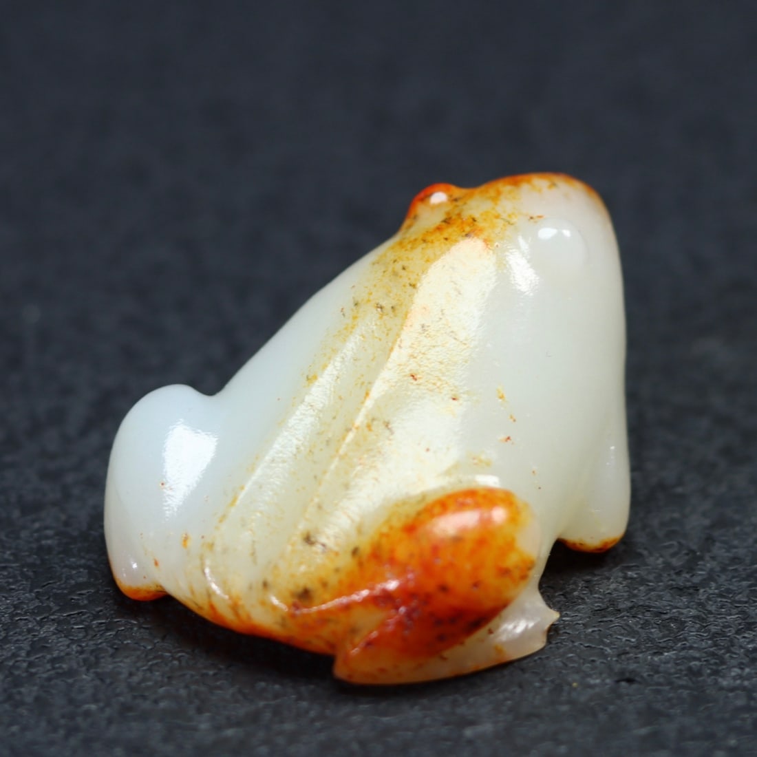 Vintage Hetian Jade Hand-Carved Pendant w Frog - 5
