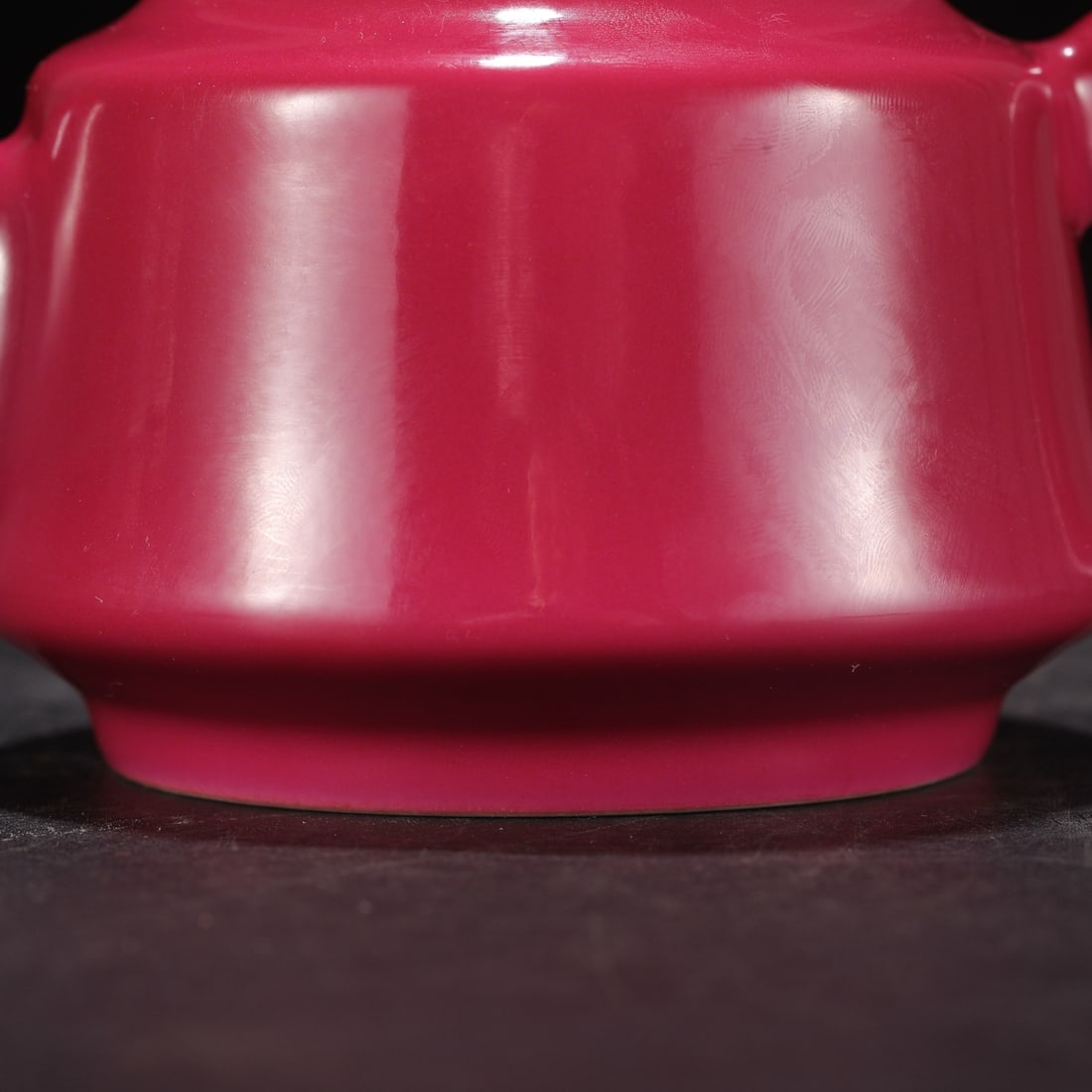 Porcelain Teapot Rouge Red Glaze w Qing Dynasty Yongzheng Mark - 4
