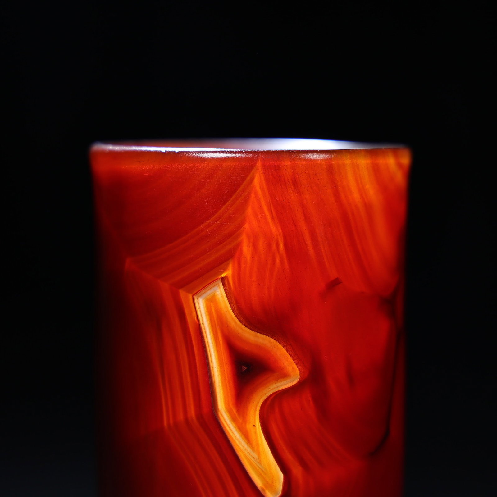 Natural Red Agate Win Cup - 7