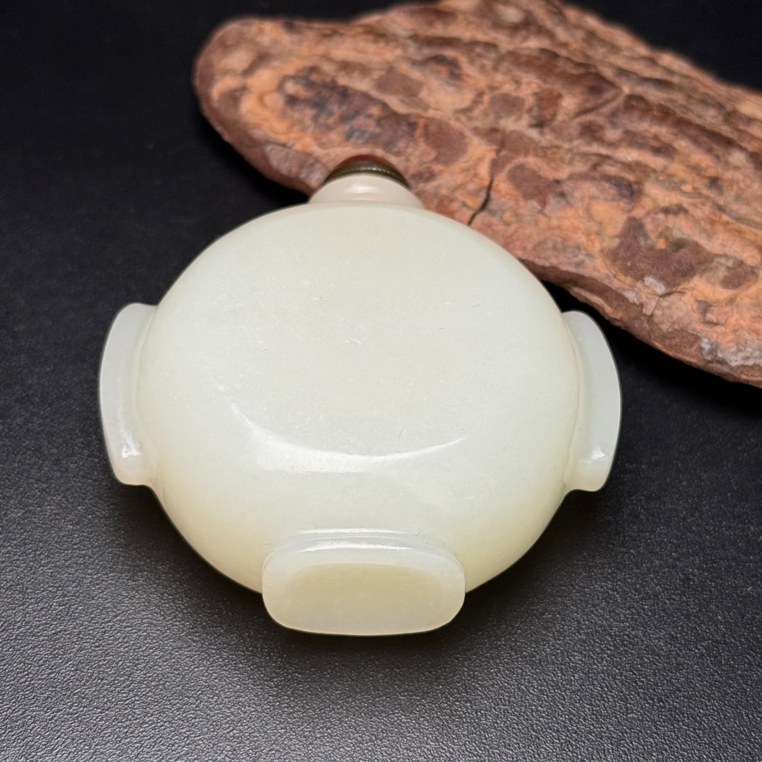 Natural Hetian Jade Snuff Bottle - 6