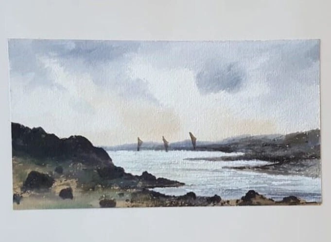 Antique Ink Original Drawing Maritime Landscape, Seascape: Ink on paper 21 x 13 cm Reserve: $80.00 Shipping: Domestic: Flat-rate of $19.00 to anywhere within the contiguous U.S. International: Foreign shipping rates are determined by destination.
