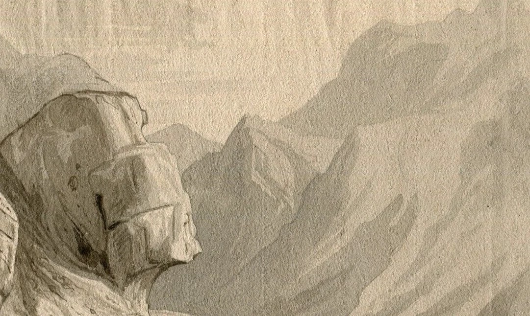 Antique Original Landscape Gorges Ollioules, Mountain, Marseille, Toulon 1850 - 4