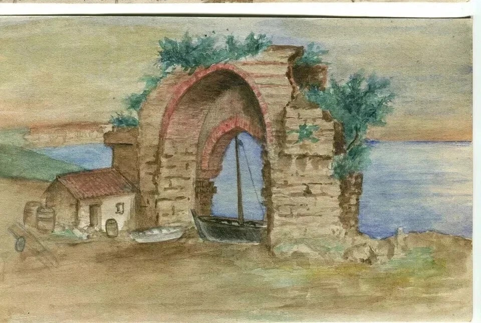 Candle, Béjaïa, Algeria, Landscape, Sea, Soummam Drawing Vintage - 8