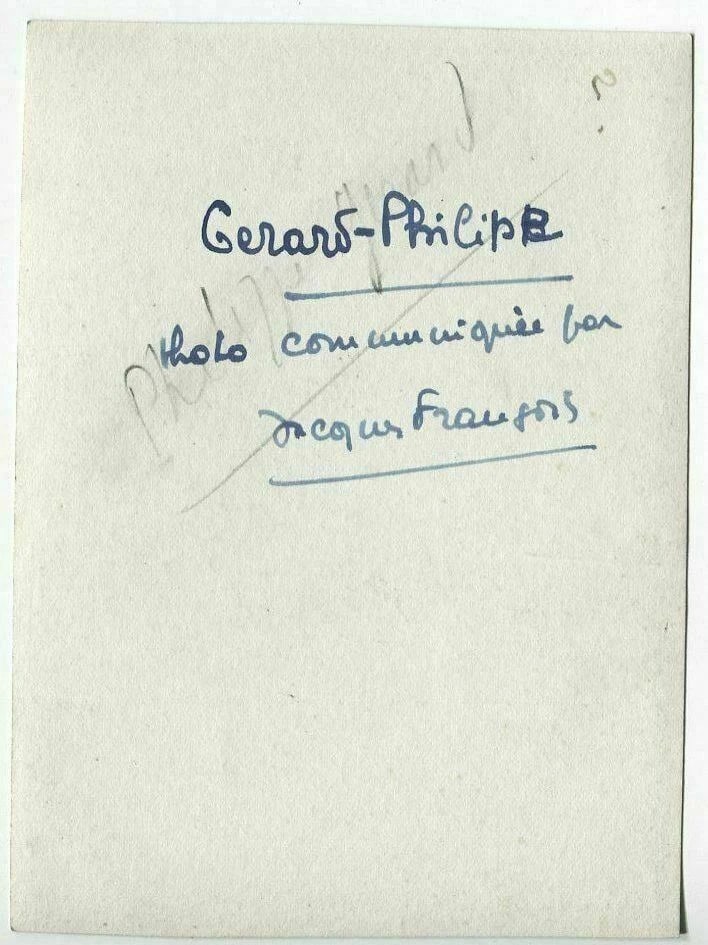 Gerard PHILIPE Portrait Vintage Photography Cinema c. 1940 - 7