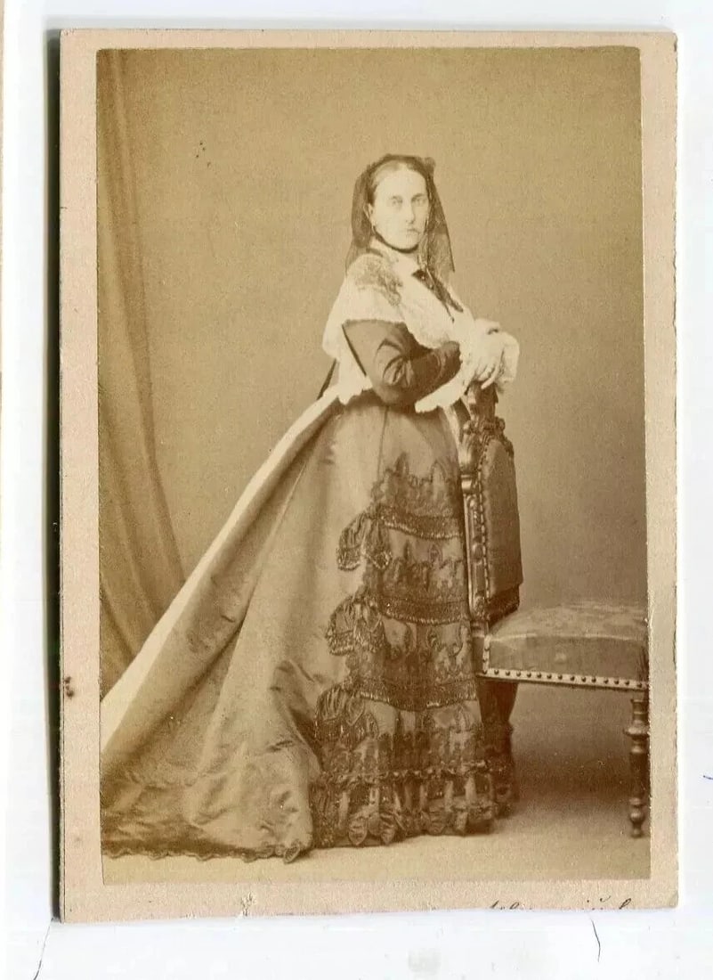19th Century Imperial Portrait CDV Photo – Grand Duchess Marie of Russia - 8
