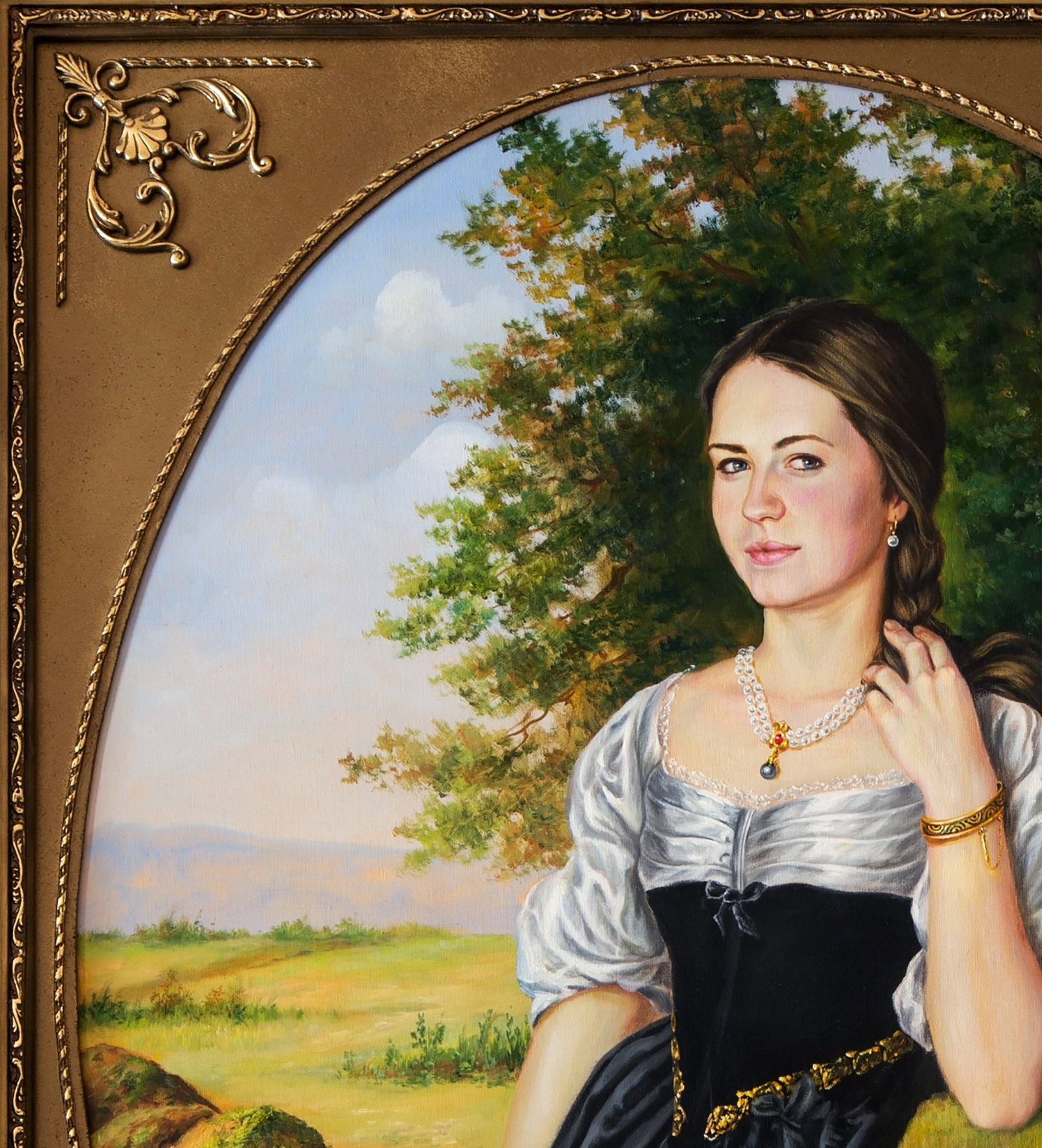 Oil painting Portrait of Maria Valeriy Bulat - 4