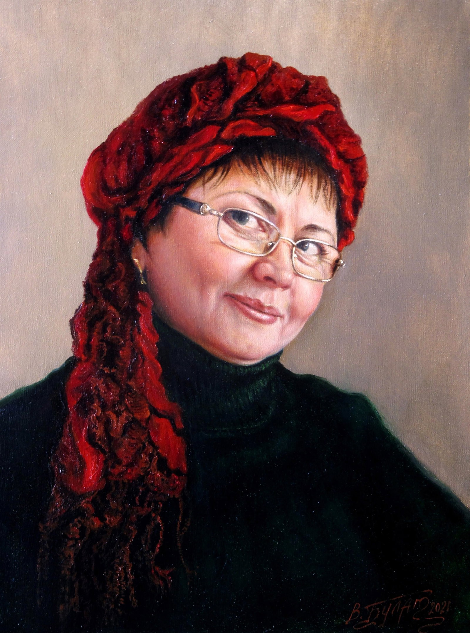 Oil painting Modest Valeriy Bulat: 64BUL Painter: Valeriy Bulat Size: 32x24 cm/12.59x9.44 inches Components: oil, canvas Original painting CONDITION: excellent ARTIST: Bulat Valeriy Nikolaevich. Born in Zaporozhye (Ukraine). Graduated