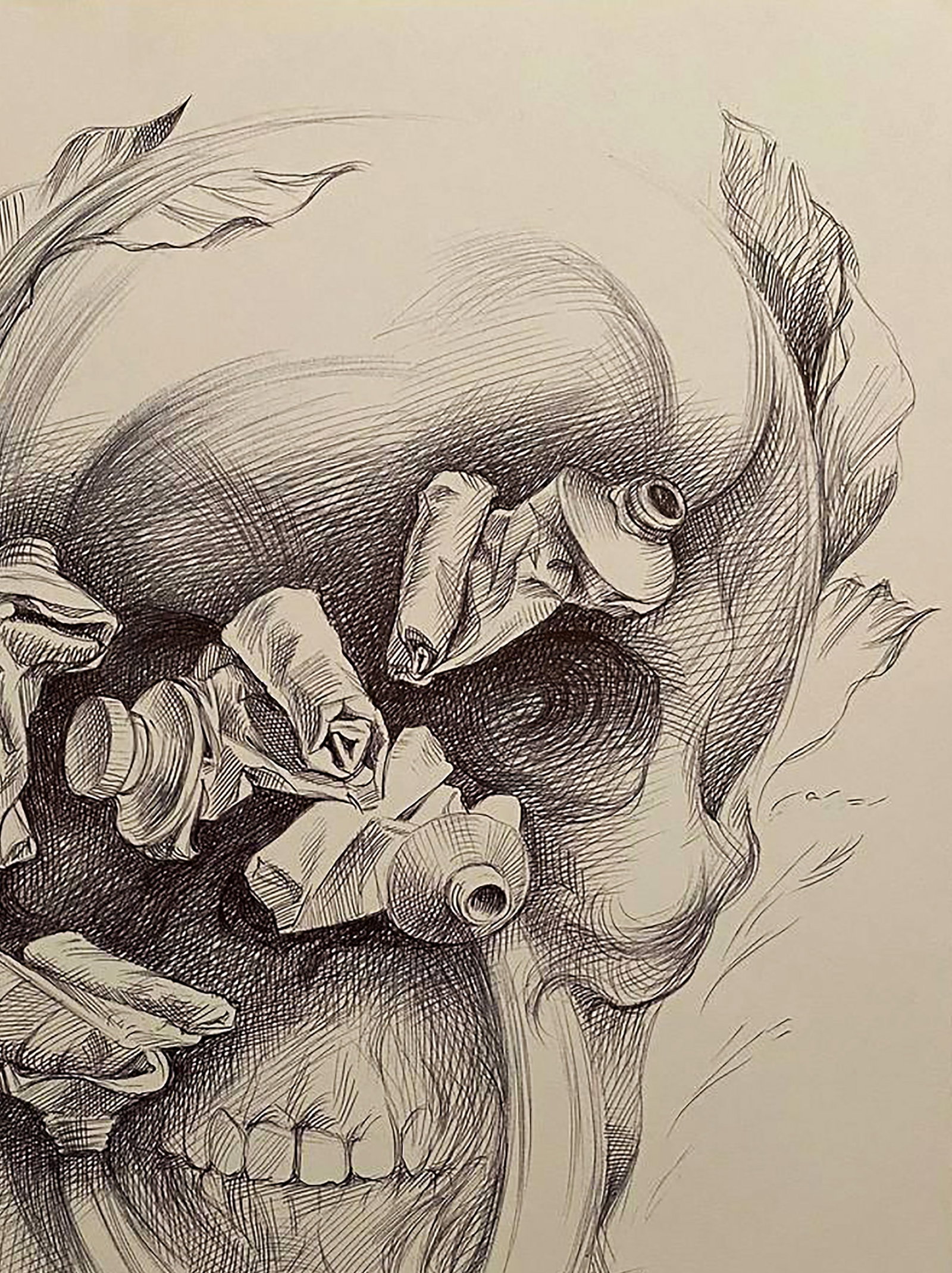 Pen painting Time to improve your skills Natalia Bulat - 3