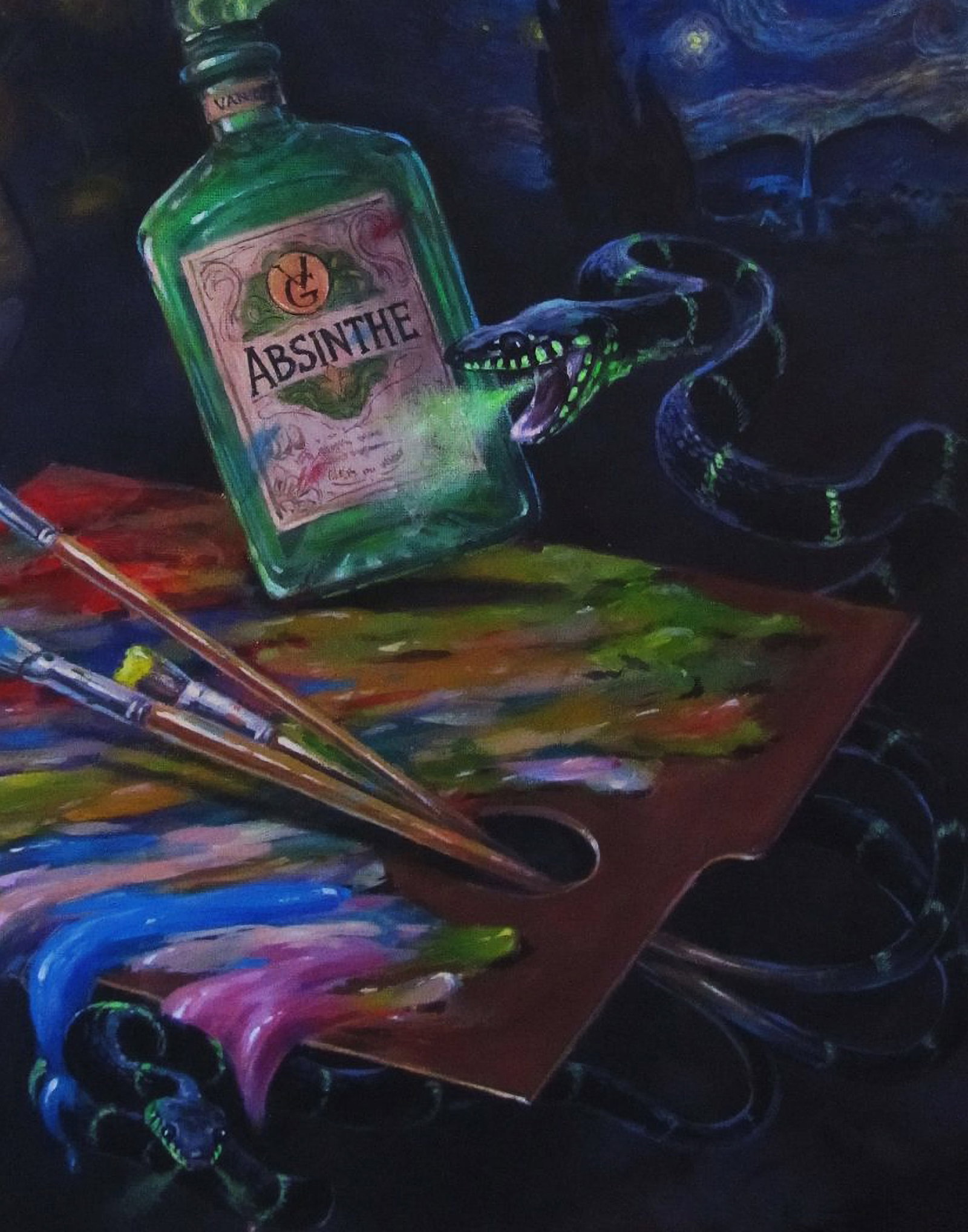 Acrylic painting Worlds of Vincent Alexander Guzev - 5
