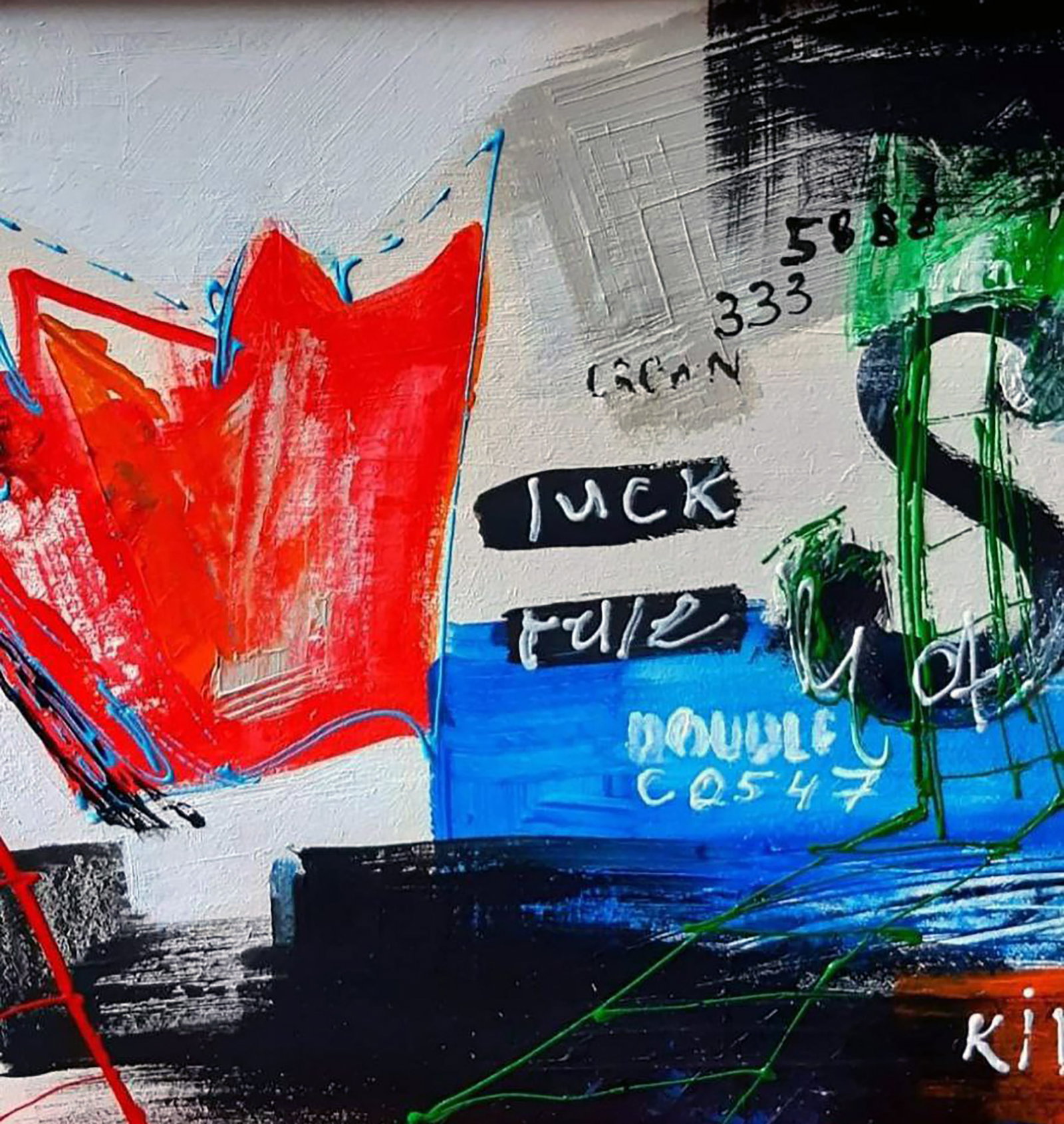 Acrylic painting Dollar King Marusya Abashidze - 2