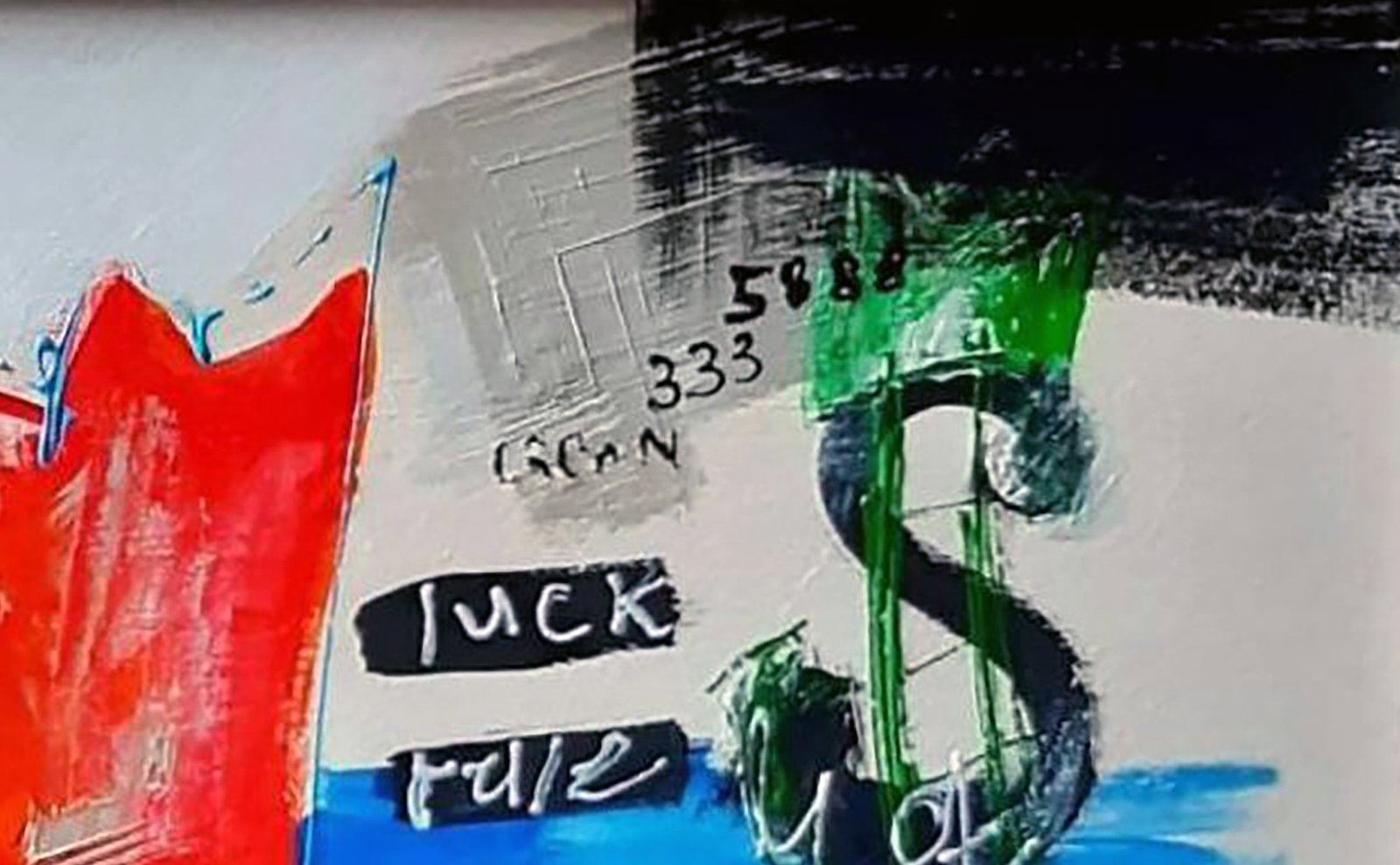 Acrylic painting Dollar King Marusya Abashidze - 3
