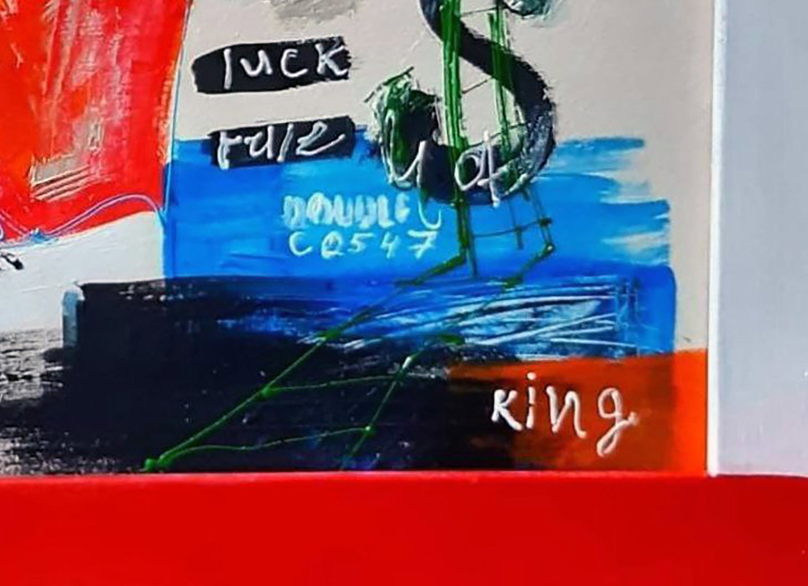 Acrylic painting Dollar King Marusya Abashidze - 5