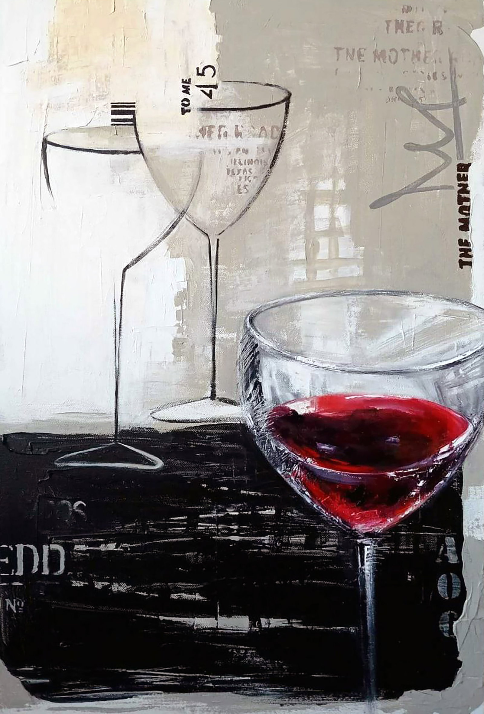 Acrylic painting Party Marusya Abashidze: 16ABASH Painter: Marusya Abashidze Size: 60x40 cm/23.62x15.74 inches Components: acrylic, oil, canvas Original painting CONDITION: excellent ARTIST: Marusya Abashidze is a Ukrainian artist who works