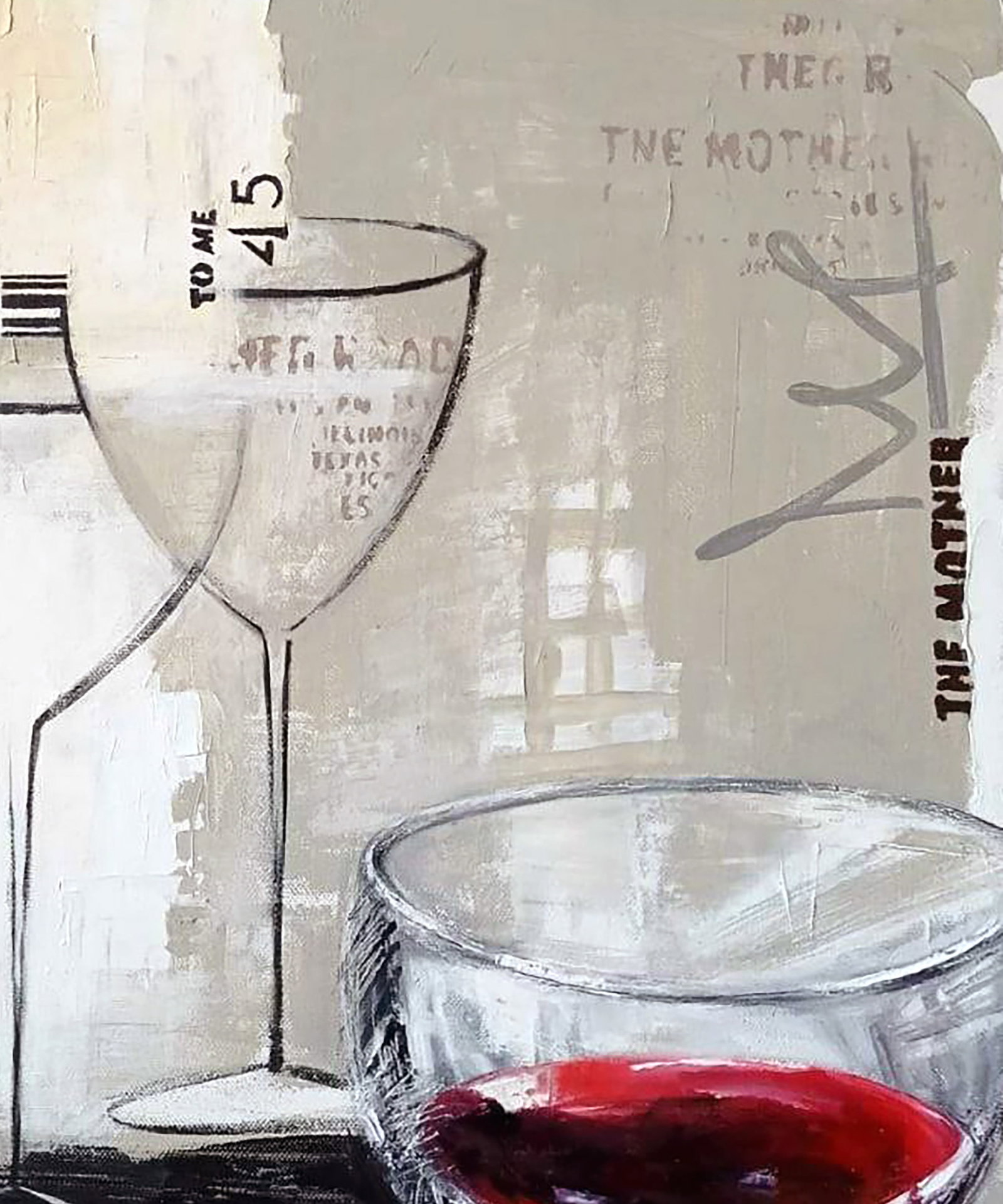 Acrylic painting Party Marusya Abashidze - 4