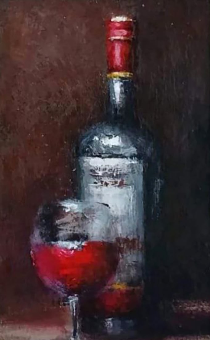 Acrylic painting Homecoming Marusya Abashidze - 7