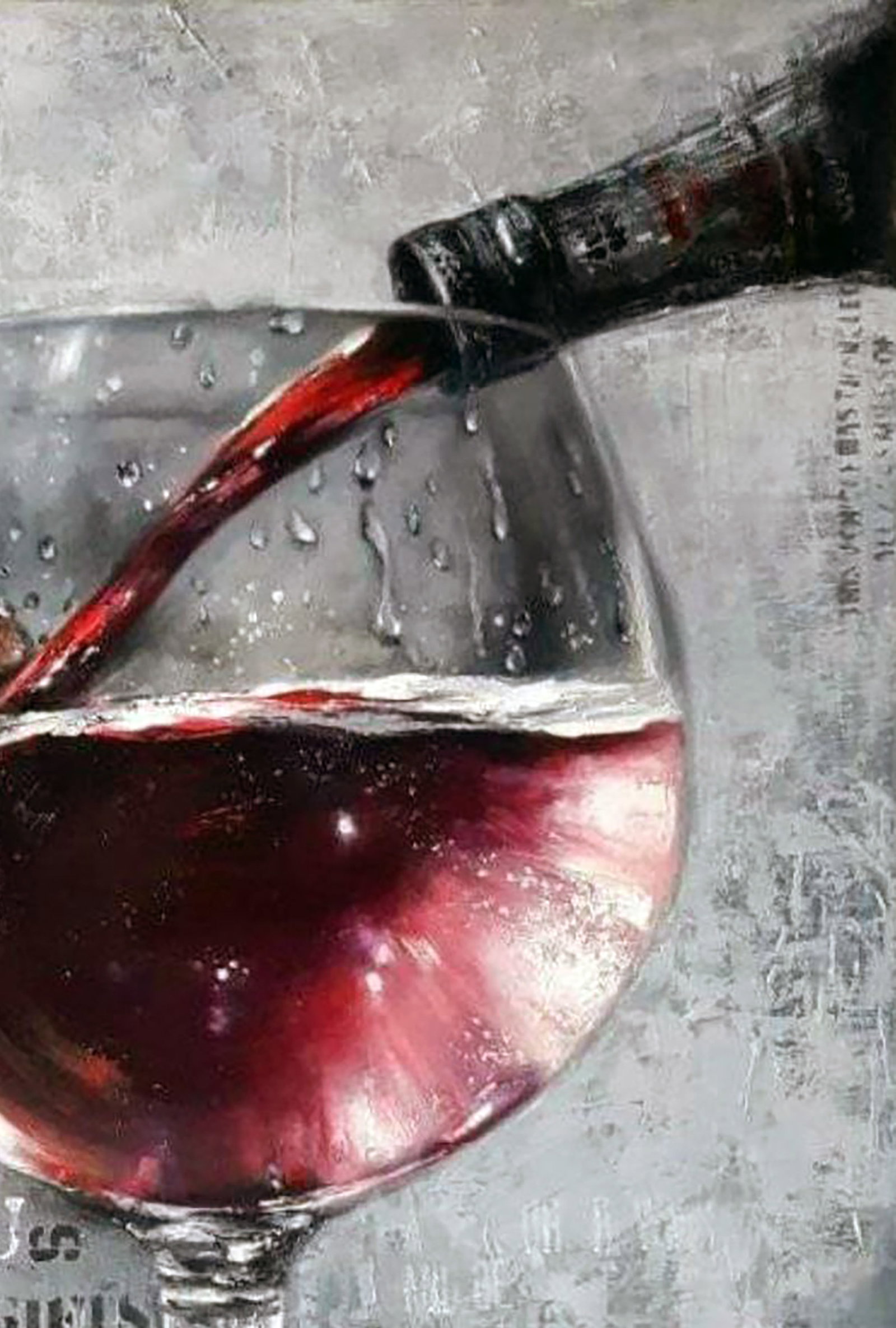Oil painting Red wine Marusya Abashidze - 4