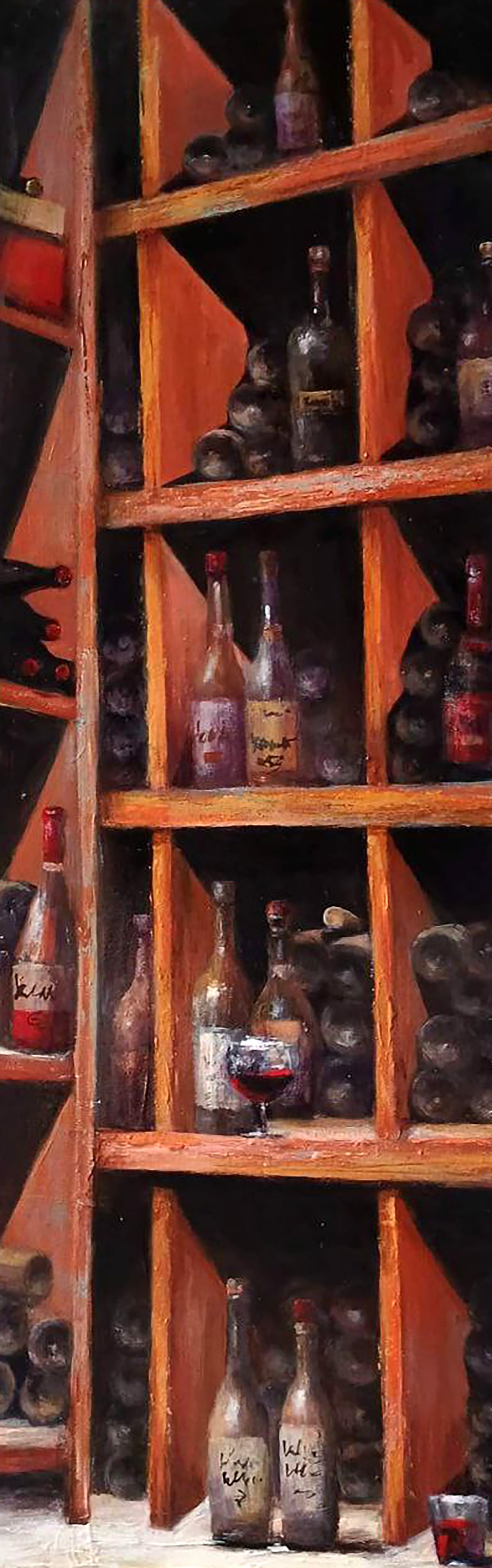 Acrylic painting Place of power Marusya Abashidze: 25ABASH Painter: Marusya Abashidze Size: 50x17 cm/19.68x6.69 inches Components: acylic, hardboard Original painting CONDITION: excellent ARTIST: Marusya Abashidze is a Ukrainian artist who works under
