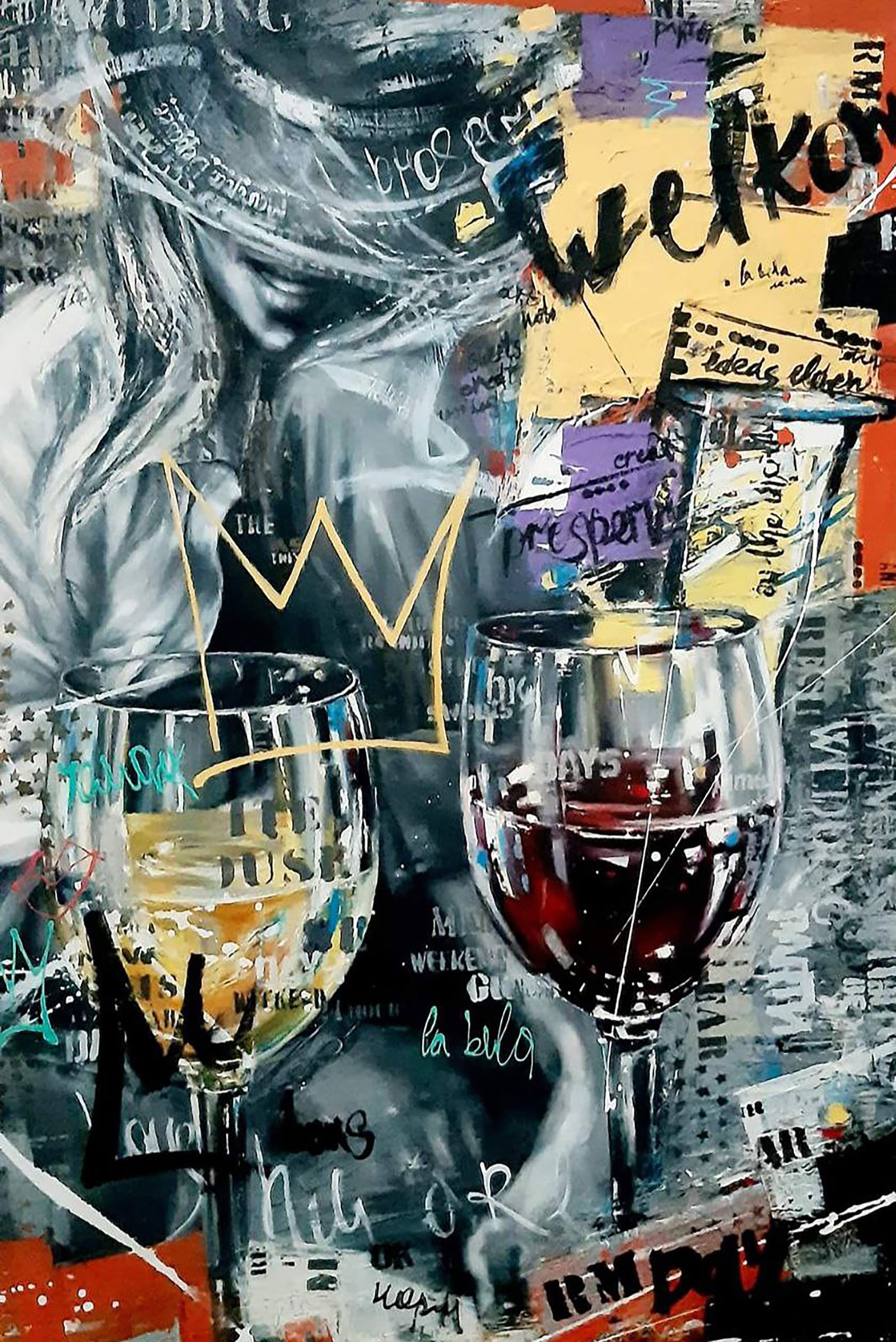 Oil painting Moment of life Marusya Abashidze: 26ABASH Painter: Marusya Abashidze Size: 90x70 cm/35.43x27.55 inches Components: oil, acylic, canvas Original painting CONDITION: excellent ARTIST: Marusya Abashidze is a Ukrainian artist who works