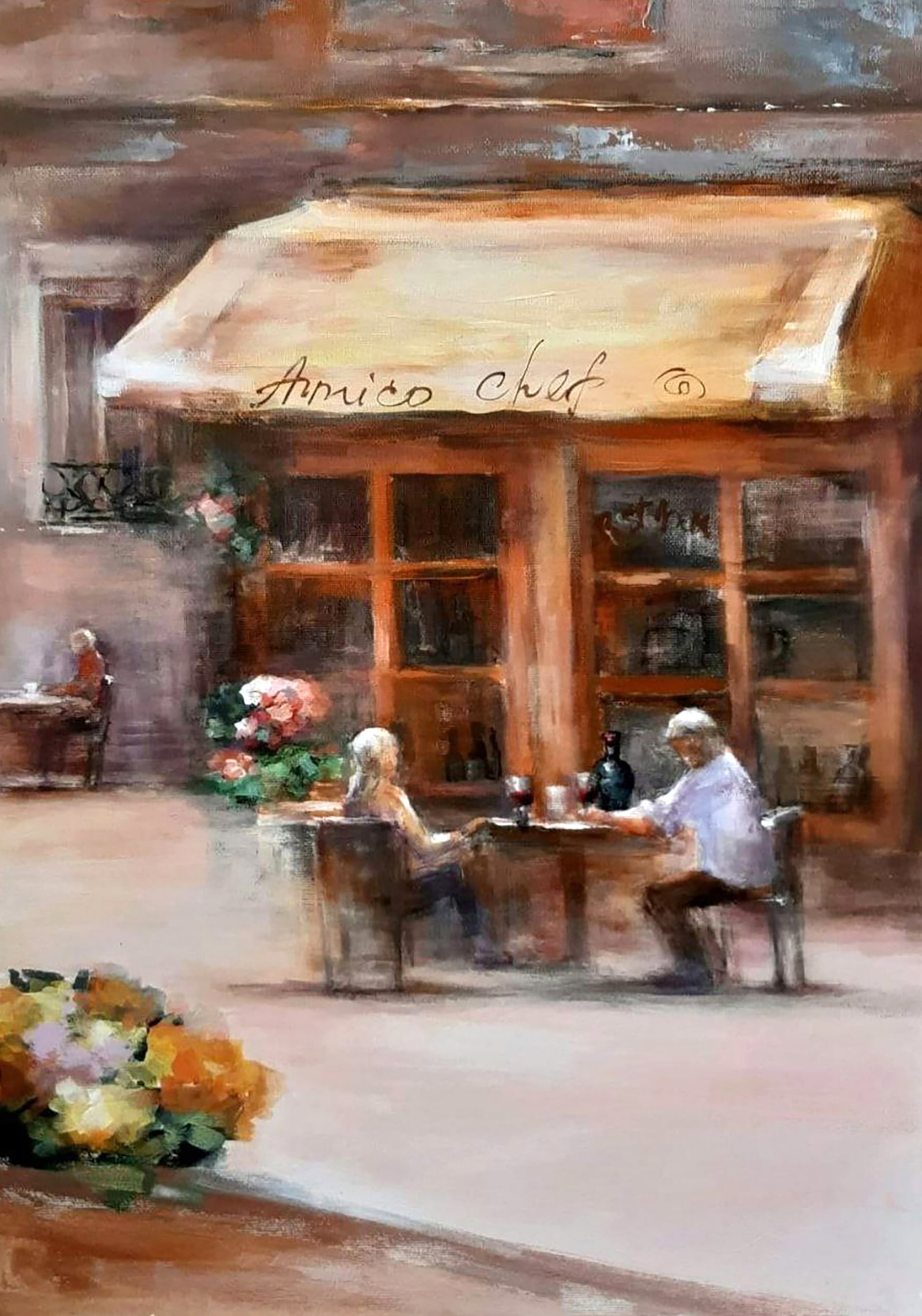 Acrylic painting Montepulciano Marusya Abashidze: 27ABASH Painter: Marusya Abashidze Size: 45x30 cm/17.71x11.81 inches Components: acylic, canvas Original painting CONDITION: excellent ARTIST: Marusya Abashidze is a Ukrainian artist who works under