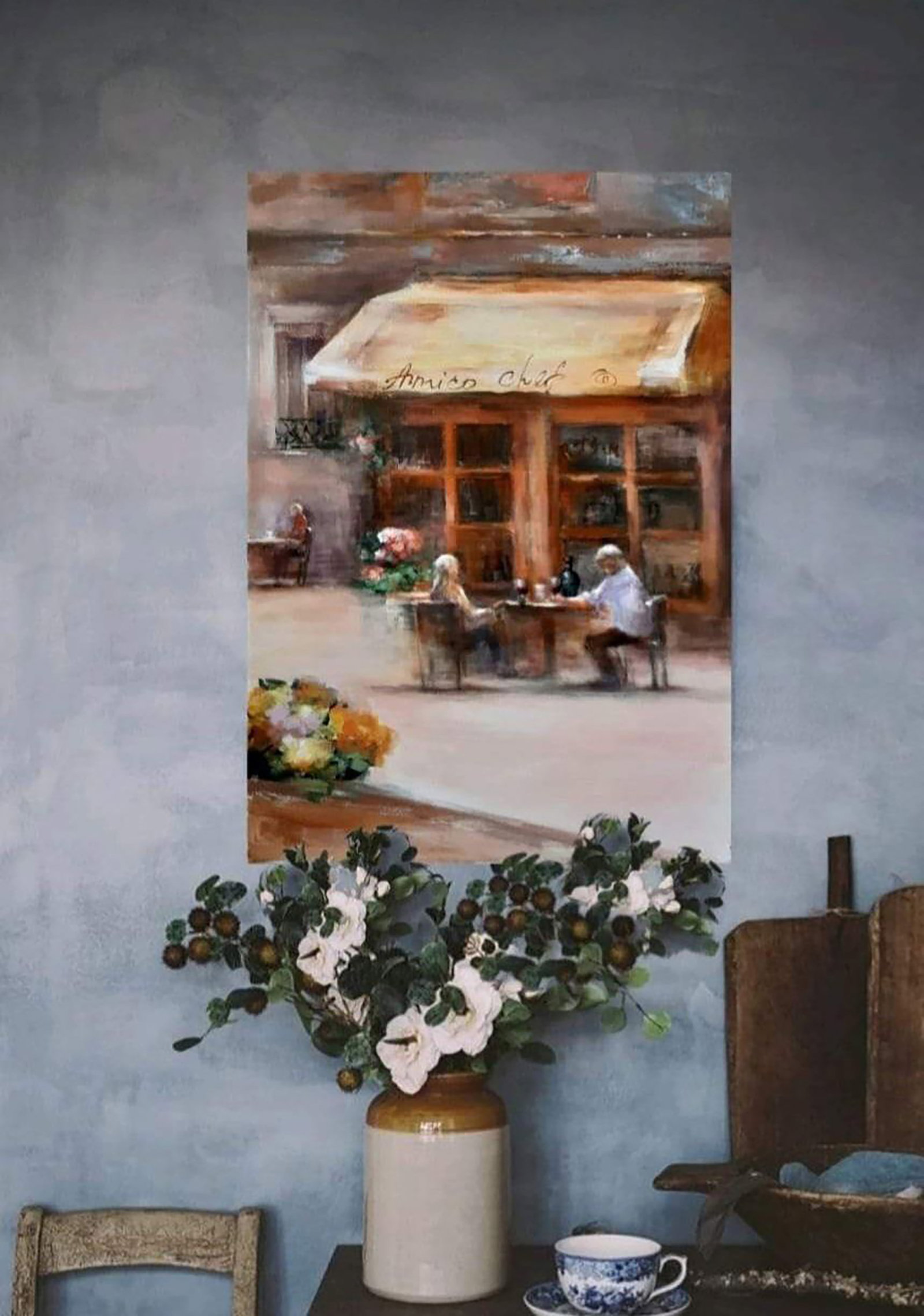 Acrylic painting Montepulciano Marusya Abashidze - 2